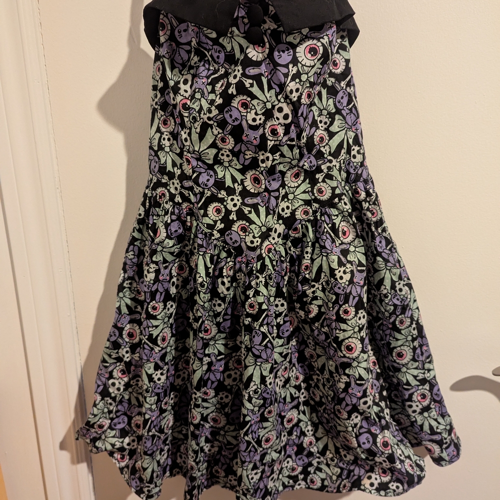 Floral Black and Purple Women's Skirt